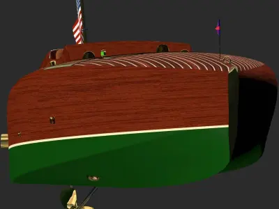Baby Bootlegger G5 Hull Only 3D model
