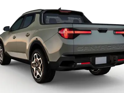 Hyundai Santa Cruz 2022 Low-poly 3D model