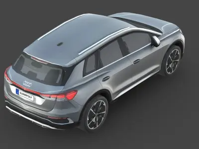 Audi Q4 e-tron Low-poly 3D model