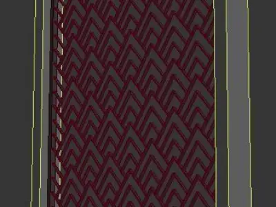 3d screen window with geometric pattern Low-poly 3D model purchase