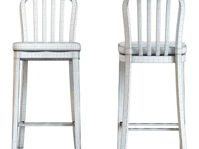 Crate and Barrel - Delta Counter Stool 3D model