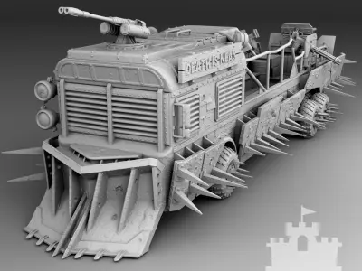 Cabriolet bus 3D print model