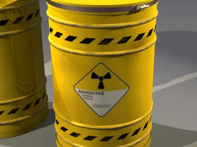 Waste drum 3D model