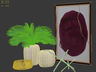 Vase Set 3D model purchase