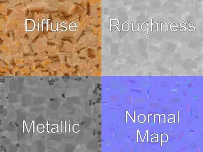 Burlap Sack Pile Textured Rustic model pack Low-poly 3D model