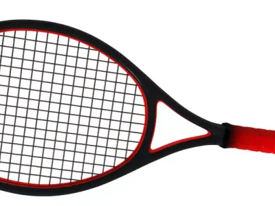 Tennis Racket 3D model 2