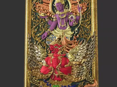 The Narayana affix Garuda In Door or Windows For CNC 3D print model