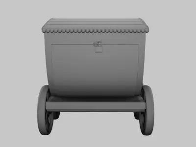 Circus Wagon Cage  3D model