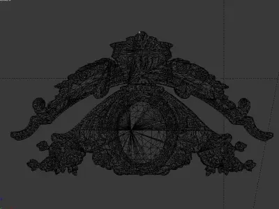Classic decor ornament v-3D model 35 3D model