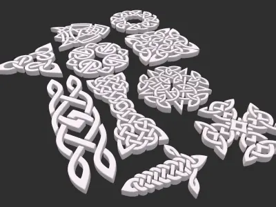 Celtic ornament  3D model