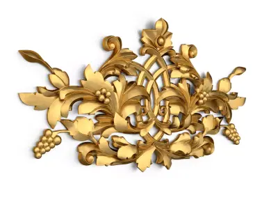 carved classic decorative ornament cnc 3d printing stl 39  3D model