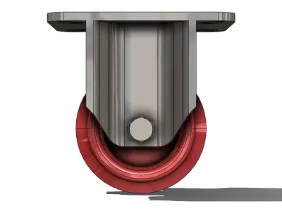 Rodizio Fixo Rod Car FLR 312 UFK Fixed Wheel 3D model