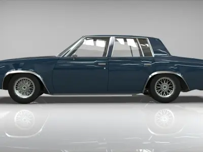 Chevrolet Malibu 1981 lowpoly  Low-poly 3D model