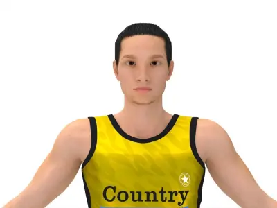 Athlete Runner 3D model