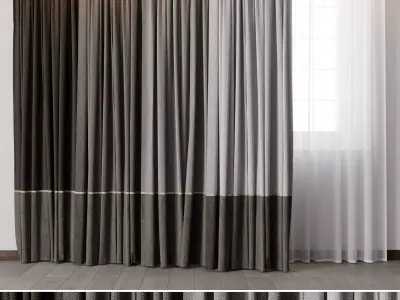 hadi curtain 37 3D model