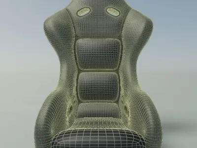 Race Car Seat 3D model