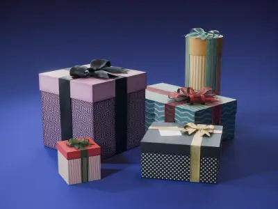 Gift Boxes 3D Model Collection