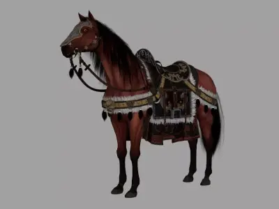 War Horse General Horse 3D model