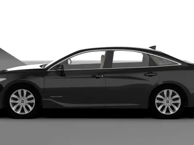 TOYOTA AVALON 2020 XLE HQ INTERIOR Rear Bumper Support 3D model 3D model