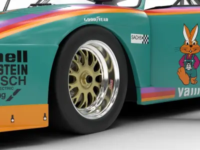 Porsche 935 K2 1977 Kremer  Racing HQ 3D model