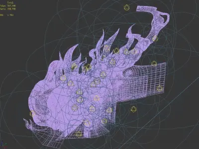 Magic Palace - Decorative Clouds 02 3D model