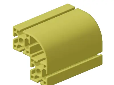 Plastic Exquisite Aluminium Profile Toy 3D model