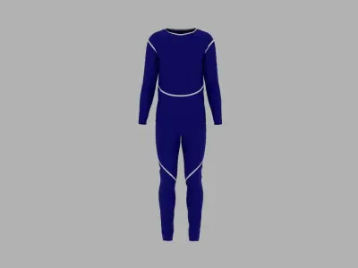 Sport Suit Low-poly 3D model