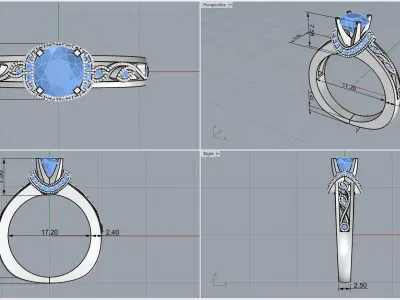 ring code 176 3D print model
