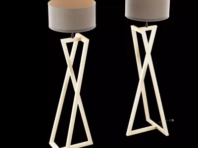 Modern floor lamp 2 3D model