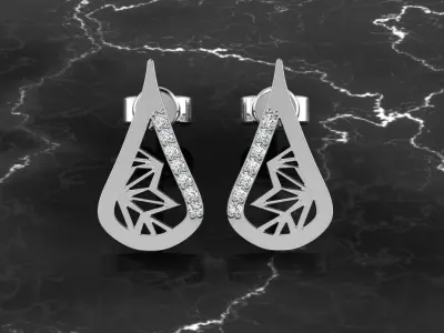 Jewelry Earring 3D print model