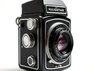 Retro Camera Model Pack with PBR Textures Low-poly 3D model