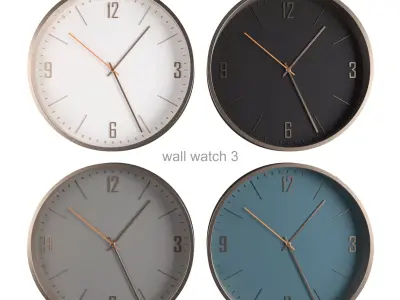 wall watch 3 3D model