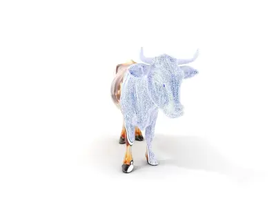 Realistic Cow D Model Pack for Animation and Games Low-poly 3D model