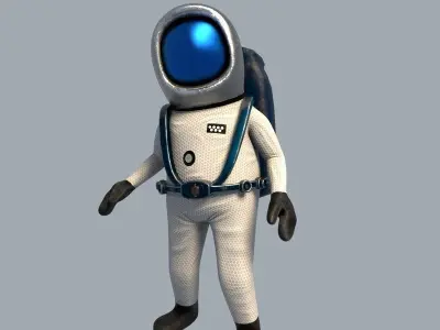 Space Engineer 3D Low-poly 3D model