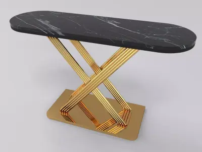 Luxury console table with leg pipa  3D model