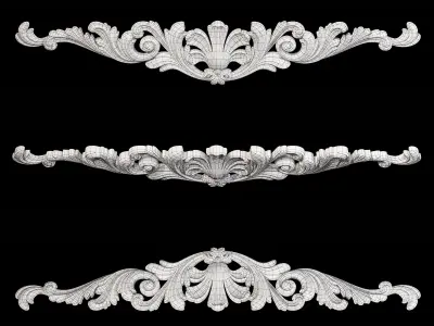 Classic carved 002 3D model