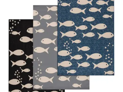 Rug Set 2409 3D model