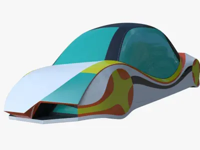 Future car III 3D model