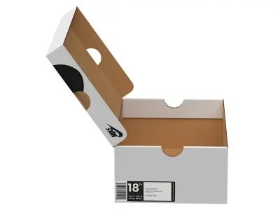 Nike Shoe Box PBR 07 Low-poly 3D model