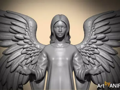 ANGEL 50mm-Resin printable Miniatures  3D print model