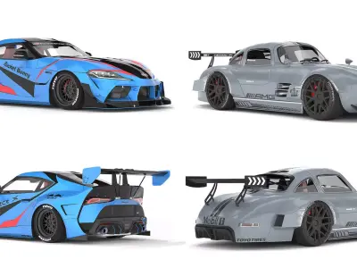 car collection 3D Model Pack