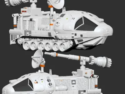 Space 1999 Alpha Laser Tank 3D print model