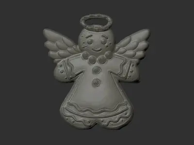 christmastree angle decor 3D print model