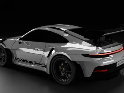 porsche 911 GT3 RS 3D model by 3Daniele - Rigged