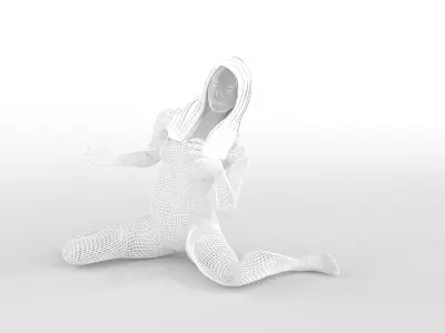 Woman Smartphone Holder 3D model