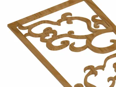 Decorative panel STL 3D model 13