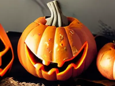 Halloween pumpkin decor 01 3D print model