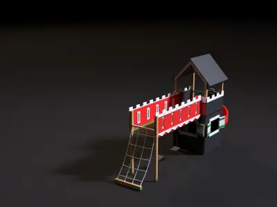 children playhouse pirates 3D model