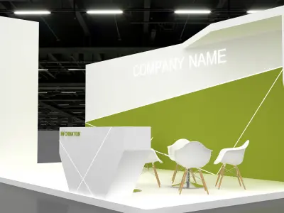 3D Exhibition Booth 3D model
