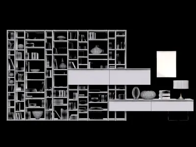 CROSSING bookcase 3D model